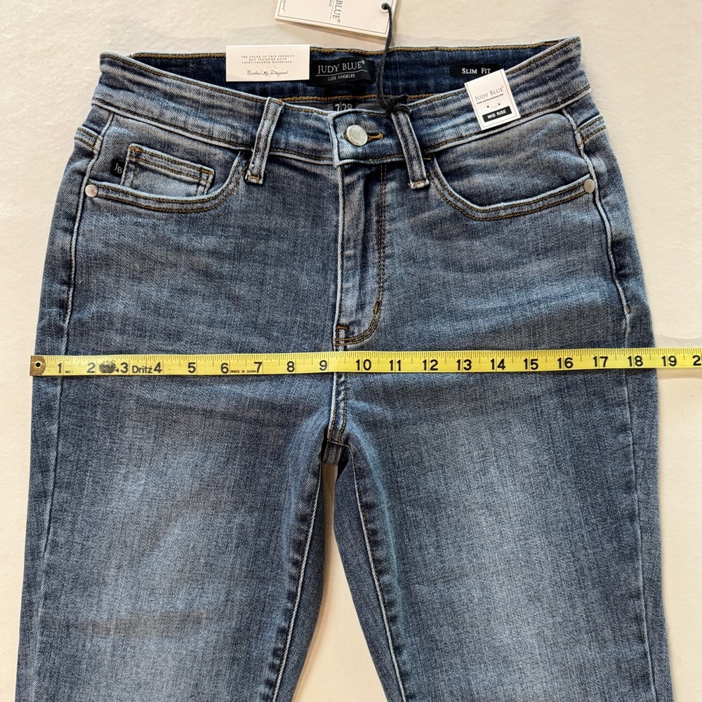 NWT Judy Blue Instant Classic Slim Fit Jeans JB82180 (7/28) - Picture 9 of 15